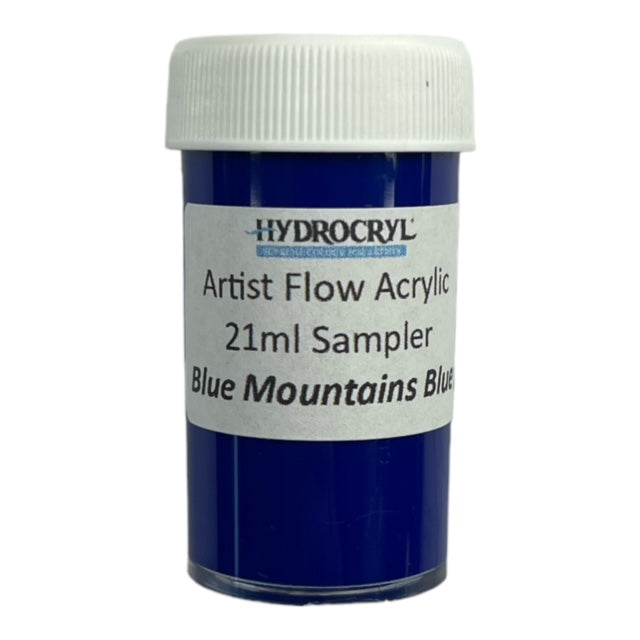 BLUE MOUNTAINS BLUE Hydrocryl Artist Flow Acrylic 21ml Sampler