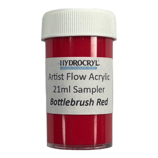 BOTTLEBRUSH RED Hydrocryl Artist Flow Acrylic 21ml Sampler