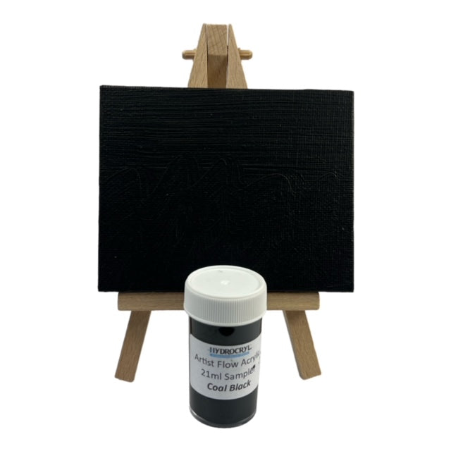 COAL BLACK Hydrocryl Artist Flow Acrylic 21ml Sampler