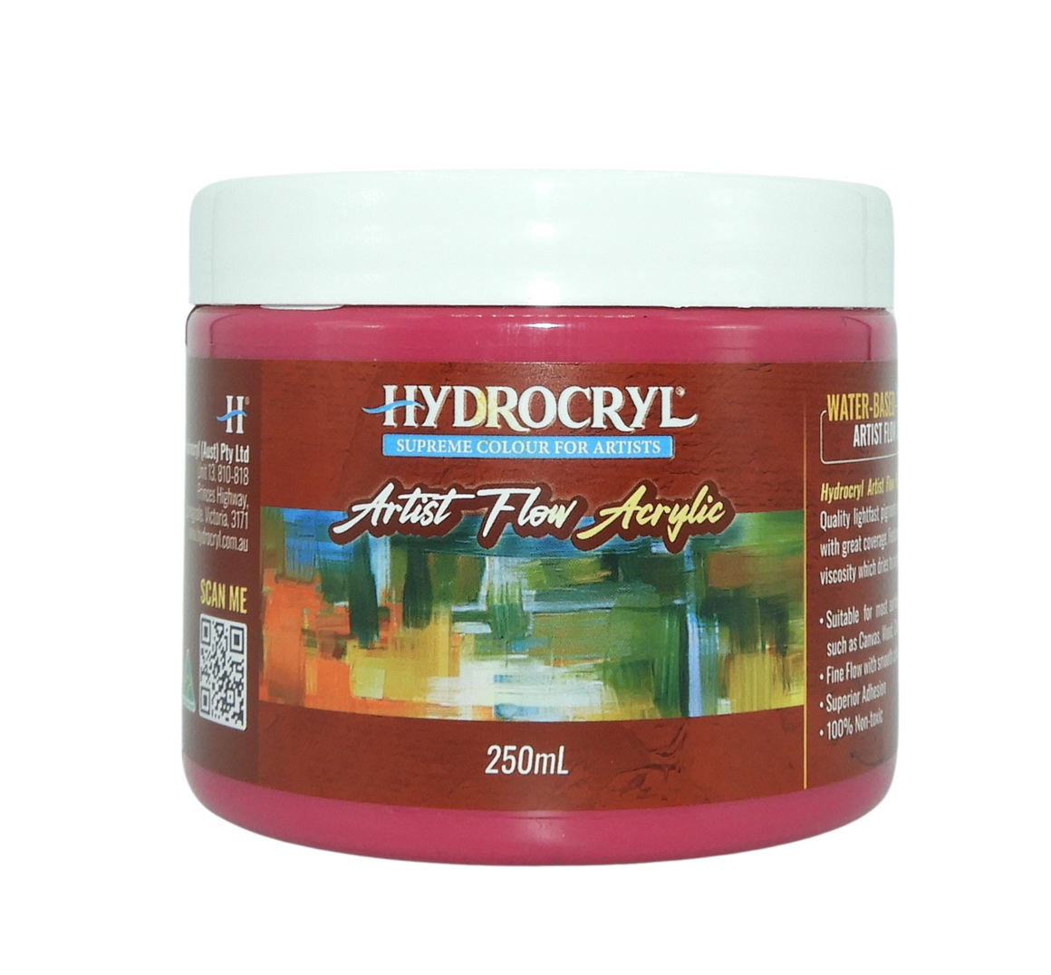 FUCHSIA PINK Hydrocryl Artist Flow Acrylic 250ml