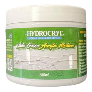 White Hydrocryl Acrylic Gesso 250ml