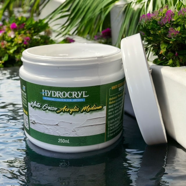 White Hydrocryl Acrylic Gesso 250ml