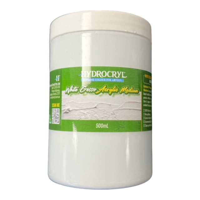 White Hydrocryl Acrylic Gesso 500ml