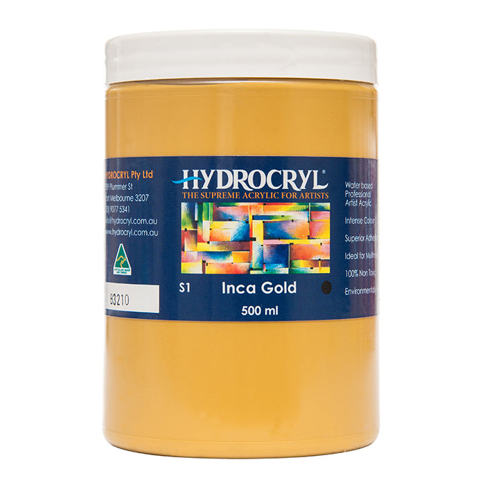 INCA GOLD Hydrocryl Original Dimension Acrylic Paint 500ml