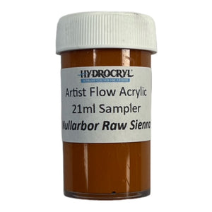 NULLARBOR RAW SIENNA Hydrocryl Artist Flow Acrylic 21ml Sampler