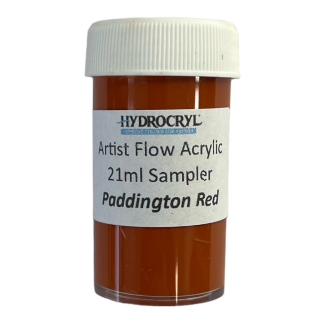 PADDINGTON RED Hydrocryl Artist Flow Acrylic 21ml Sampler