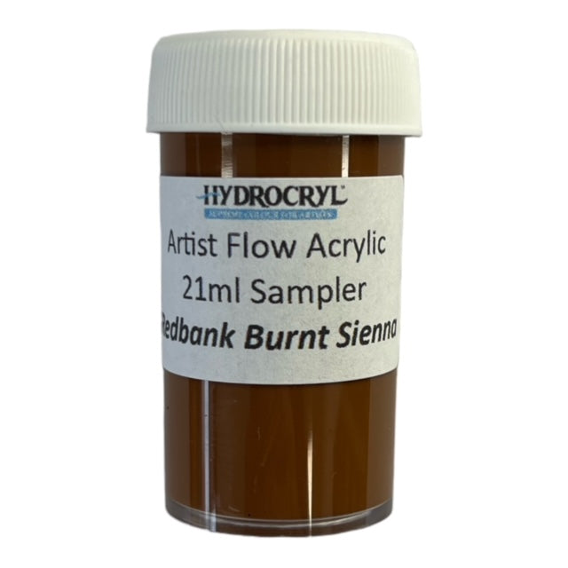 REDBANK BURNT SIENNA Hydrocryl Artist Flow Acrylic 21ml Sampler