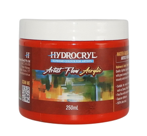 WARATAH RED Hydrocryl Artist Flow Acrylic 250ml