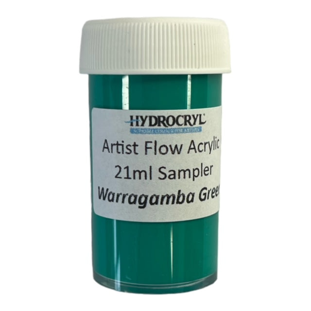 WARRAGAMBA GREEN Hydrocryl Artist Flow Acrylic 21ml Sampler